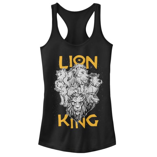 Junior’s Lion King Animal Kingdom Crew Racerback Tank Top