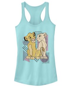 Junior’s Lion King Bold Retro Cub Love Racerback Tank Top