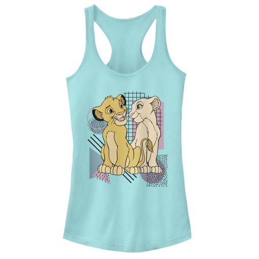 Junior’s Lion King Bold Retro Cub Love Racerback Tank Top