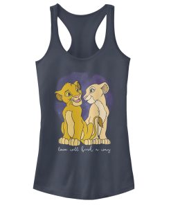 Junior’s Lion King Cub Love Finds A Way Racerback Tank Top