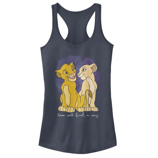 Junior’s Lion King Cub Love Finds A Way Racerback Tank Top