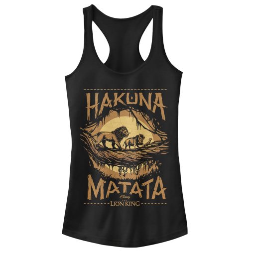 Junior’s Lion King Hakuna Matata Jungle Trio Racerback Tank Top