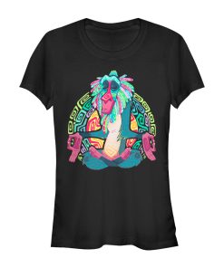 Junior’s Lion King Rafiki Geometric Rainbow T-Shirt