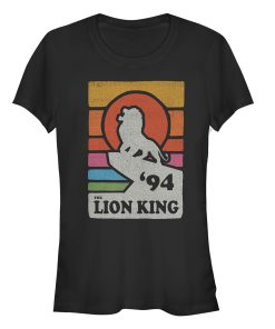 Junior’s Lion King Retro Rainbow ’94 Silhouette T-Shirt