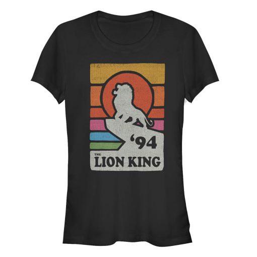 Junior’s Lion King Retro Rainbow ’94 Silhouette T-Shirt