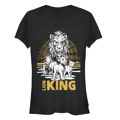 Junior’s Lion King Savannah Sunset Crew T-Shirt