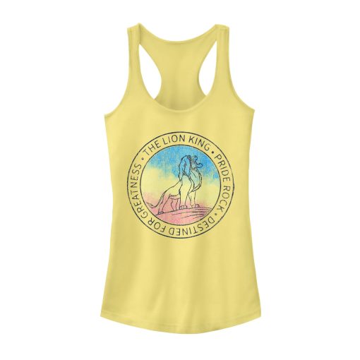 Junior’s Lion King Simba Destiny Rainbow Racerback Tank Top