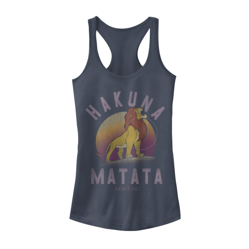 Junior’s Lion King Simba Hakuna Matata Racerback Tank Top