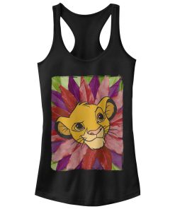 Junior’s Lion King Simba Leaf Mane Racerback Tank Top