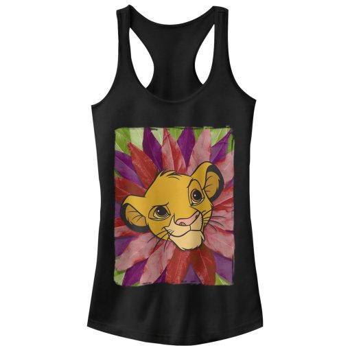 Junior’s Lion King Simba Leaf Mane Racerback Tank Top