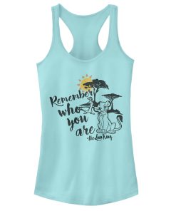 Junior’s Lion King Simba Never Forget Who You Are Racerback Tank Top