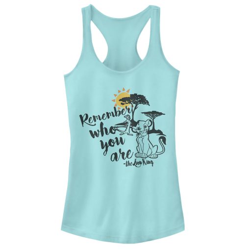 Junior’s Lion King Simba Never Forget Who You Are Racerback Tank Top