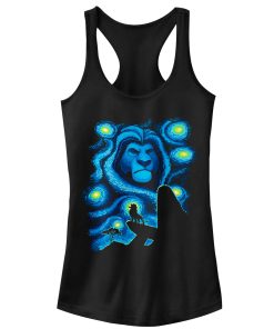 Junior’s Lion King Starry Night Pride Rock Racerback Tank Top