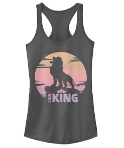 Junior’s Lion King Sunset Pride Rock Pose Racerback Tank Top
