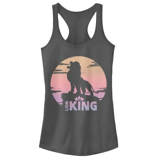 Junior’s Lion King Sunset Pride Rock Pose Racerback Tank Top