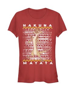 Junior’s Lion King Timon Diagonal Stripe T-Shirt