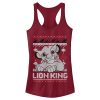 Junior’s Lion King Ugly Christmas Simba Racerback Tank Top