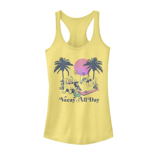 Junior’s Lion King Vacay All Day Racerback Tank Top