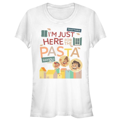 Junior’s Luca I’m Just Here for the Pasta T-Shirt