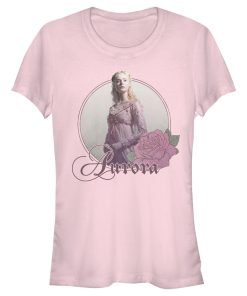 Junior’s Maleficent Mistress of All Evil Aurora Portrait T-Shirt