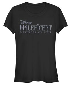 Junior’s Maleficent Mistress of All Evil Basic Movie Logo T-Shirt