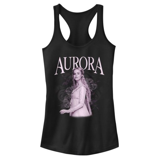 Junior’s Maleficent Mistress of All Evil Briar Rose Portrait Racerback Tank Top