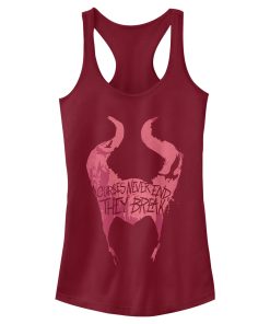 Junior’s Maleficent Mistress of All Evil Curses Never End Racerback Tank Top