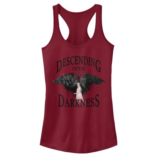 Junior’s Maleficent Mistress of All Evil Descending Racerback Tank Top