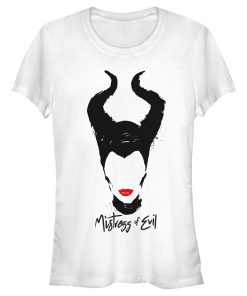 Junior’s Maleficent Mistress of All Evil Lips No Eyes T-Shirt