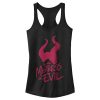 Junior’s Maleficent Mistress of All Evil Marker Eyes Racerback Tank Top