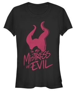Junior’s Maleficent Mistress of All Evil Marker Eyes T-Shirt