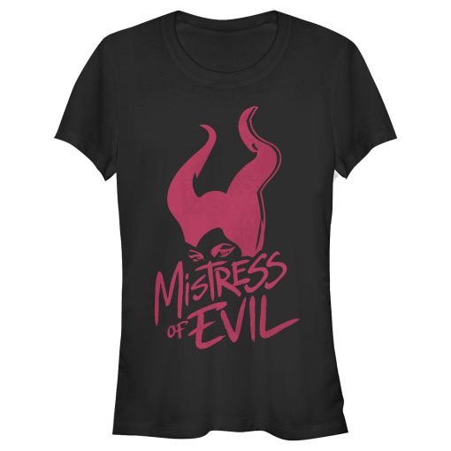 Junior’s Maleficent Mistress of All Evil Marker Eyes T-Shirt