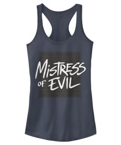 Junior’s Maleficent Mistress of All Evil Painted Sign Racerback Tank Top