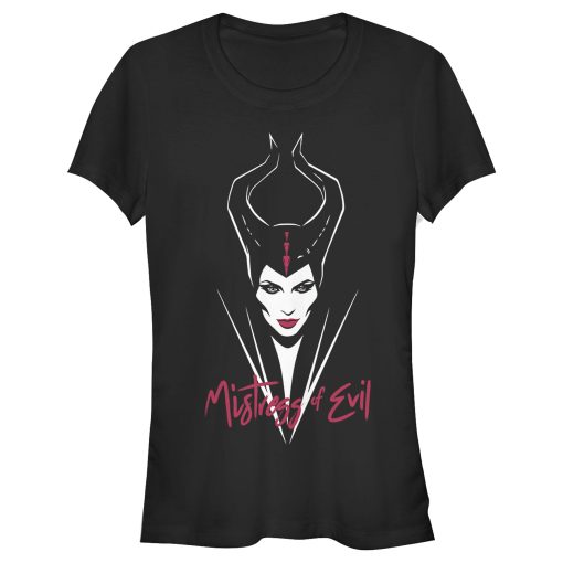 Junior’s Maleficent Mistress of All Evil Portrait T-Shirt