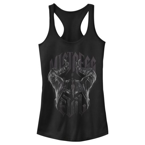 Junior’s Maleficent Mistress of All Evil Sketch Horns Racerback Tank Top