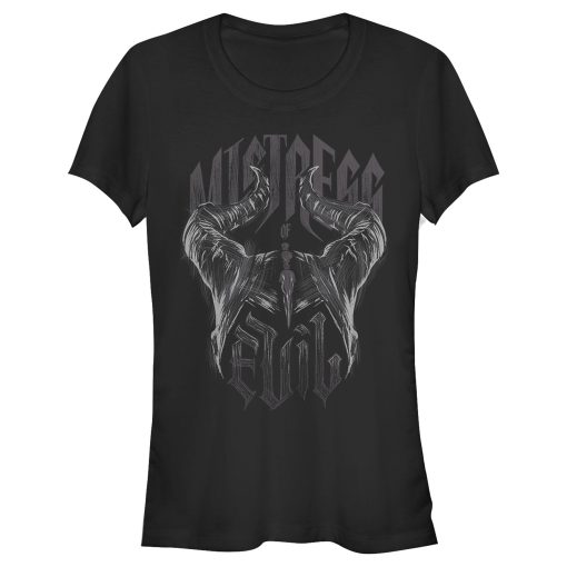 Junior’s Maleficent Mistress of All Evil Sketch Horns T-Shirt