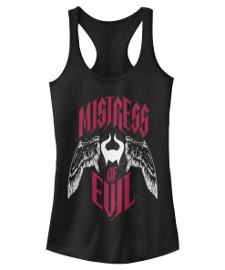 Junior’s Maleficent Mistress of All Evil Winged Evil Racerback Tank Top