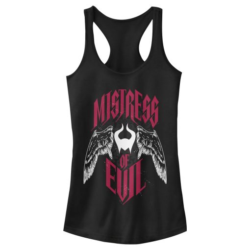 Junior’s Maleficent Mistress of All Evil Winged Evil Racerback Tank Top