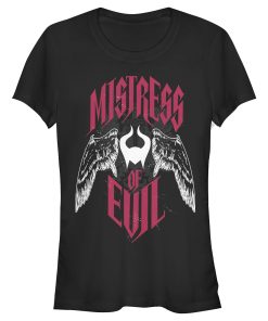 Junior’s Maleficent Mistress of All Evil Winged Evil T-Shirt
