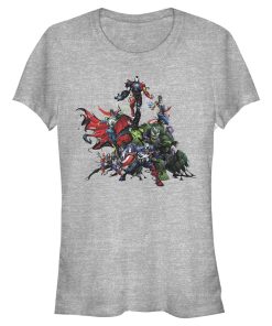 Junior’s Marvel Avengers Character Melee T-Shirt