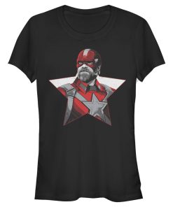 Junior’s Marvel Black Widow Guardian Star Portrait T-Shirt