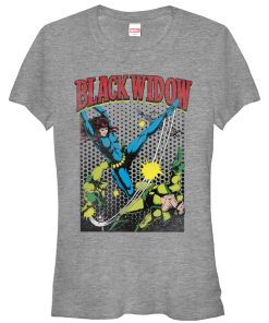 Junior’s Marvel Black Widow Kick T-Shirt
