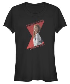 Junior’s Marvel Black Widow Running from Past T-Shirt