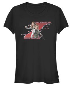 Junior’s Marvel Black Widow Two Better Than One T-Shirt