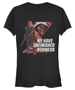 Junior’s Marvel Black Widow Unfinished Business T-Shirt