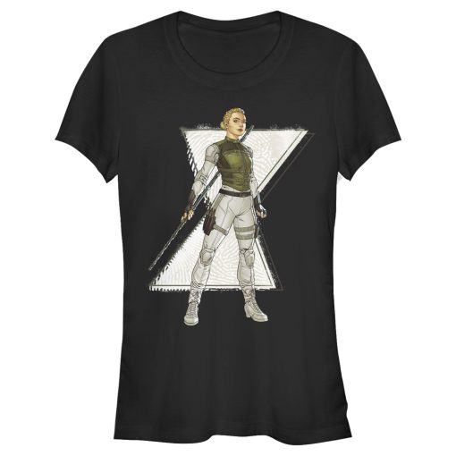 Junior’s Marvel Black Widow Yelena Cartoon T-Shirt