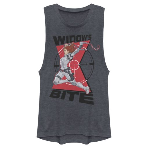 Junior’s Marvel Black Widow in the Crosshairs Festival Muscle Tee