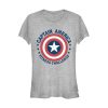 Junior’s Marvel Captain America Fitness Shield T-Shirt
