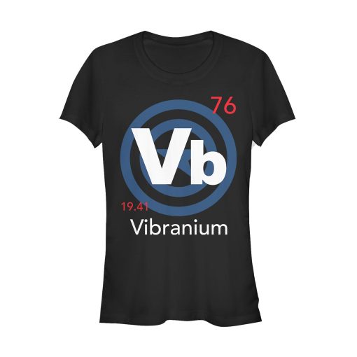 Junior’s Marvel Captain America Vibranium Element T-Shirt