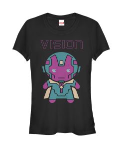 Junior’s Marvel Cartoon Kawaii Vision T-Shirt